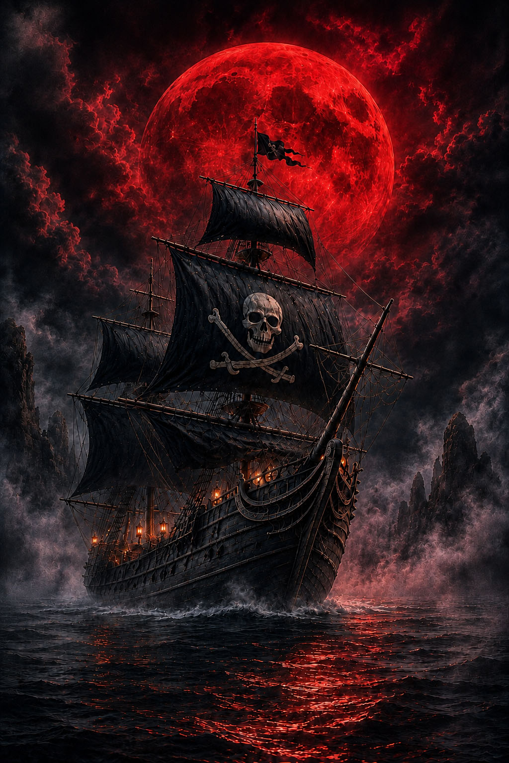 BLOOD MOON - Art Prints